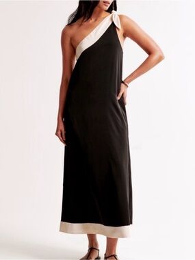 mesh asymmetrical off-the-shoulder draped maxi dress Aura Abstract Off-The-Shoulder Draped Mesh Maxi Dress